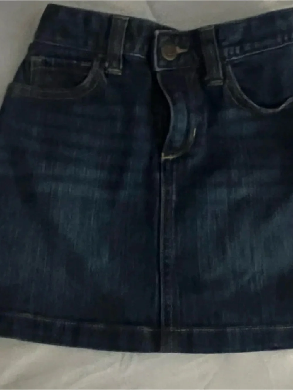 Old Navy Blue Denim A-Line Mini Skirt